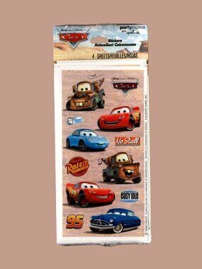 Hallmark Party Express Disney Pixar Cars Stickers NIP